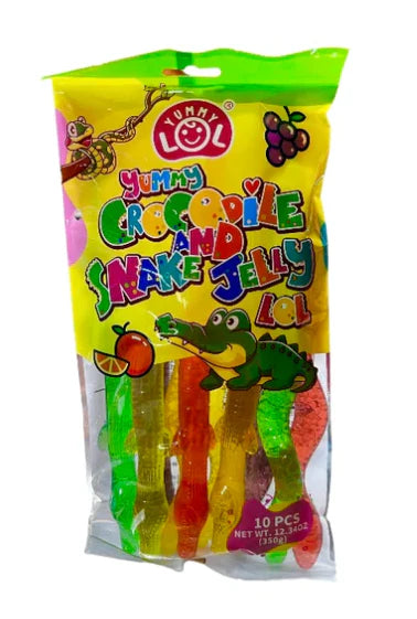 Yummy LOL - Crocodile & Snake Jelly 10pc - 350g